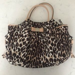 Kate Spade Nylon Stevie Baby Bag, Leopard
